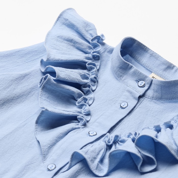 Блузка для девочки MINAKU цвет светло-голубой, рост 122 см - фото 1907749441