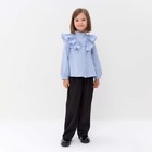 Блузка для девочки MINAKU цвет светло-голубой, рост 128 см - Фото 2