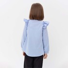 Блузка для девочки MINAKU цвет светло-голубой, рост 128 см - Фото 4