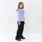 Блузка для девочки MINAKU цвет светло-голубой, рост 134 см - Фото 5