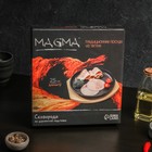 Сковорода чугунная на деревянной подставке Magma «Круг», 25×3 см, цвет чёрный - фото 6963895