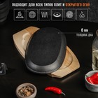 Сковорода Magma «Овал», 24×14×2 см, на деревянной подставке, чугун, чёрная - Фото 3