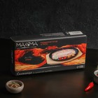 Сковорода чугунная на деревянной подставке Magma «Овал», 24×14×2 см, цвет чёрный - фото 4383007