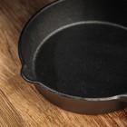 Сковорода чугунная Magma «Вилфред», 13,5×3,5 см, с 2 сливами и чугунной ручкой - Фото 4