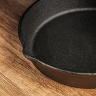 Сковорода чугунная Magma «Вилфред», 15,5×3 см, с 2 сливами и чугунной ручкой - фото 4383012