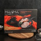 Сковорода блинная чугунная Magma «Традиция», 26×1,5 см, с деревянной лопаткой - фото 4383025