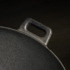 Сковорода-ВОК чугунная Magma «Хемминг», 4 л, 37×9,5 см, с деревянной крышкой - фото 4383052