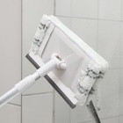 Щётка для окон, телескопическая алюминиевая ручка 59(103) см, водосгон 20.5 см, насадка из микрофибры 20.5×12 см - Фото 12