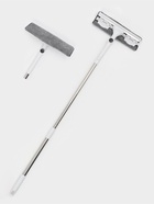 Окномойка бабочка, стальная телескопическая ручка, микрофибра, поворот на 180°, 27×7×114(137) см - Фото 26