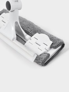 Окномойка бабочка, стальная телескопическая ручка, микрофибра, поворот на 180°, 27×7×114(137) см - Фото 29