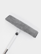 Окномойка бабочка, стальная телескопическая ручка, микрофибра, поворот на 180°, 27×7×114(137) см - Фото 31