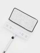 Окномойка бабочка, стальная телескопическая ручка, микрофибра, поворот на 180°, 27×7×114(137) см - Фото 32