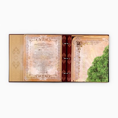 Родословная книга с рамкой под фото «Семейная летопись», 22.5×23.7 см