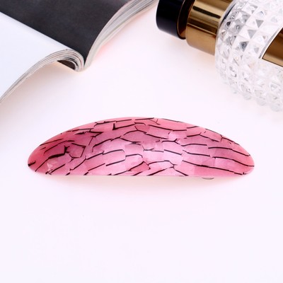 Заколка - автомат для волос «Кракле», 9 см, МИКС