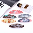 Заколка - автомат для волос «Мраморная», 9 см, МИКС - Фото 3