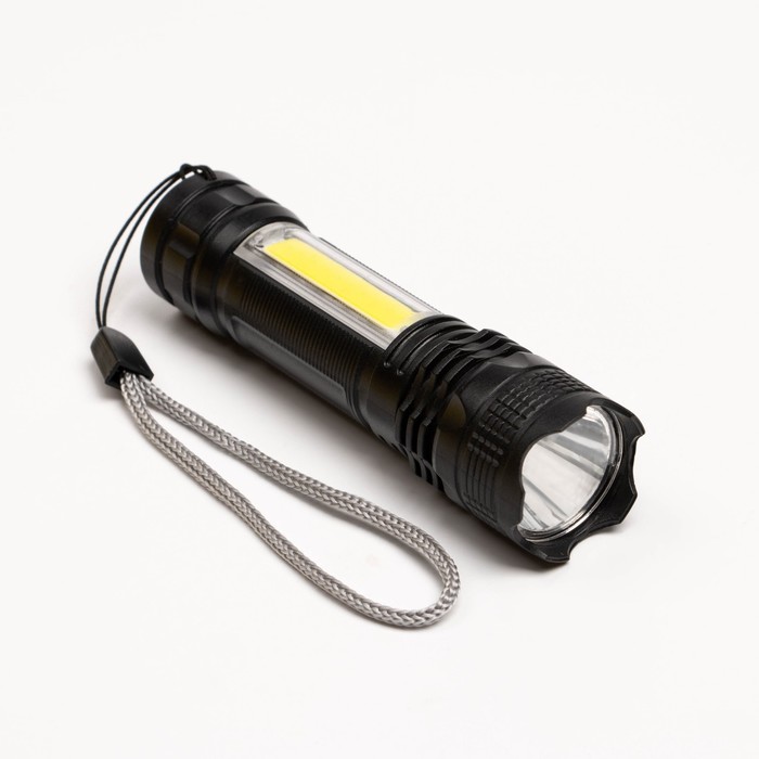

Фонарь ручной аккумуляторный, 400 мАч, 1 Вт, LED, COB, 3 режима