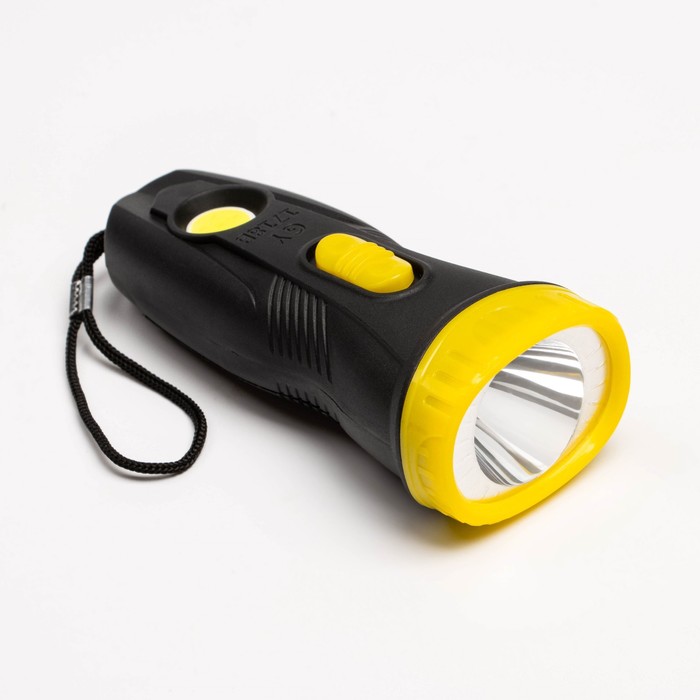 Фонарь ручной, 1 Вт LED, сбоку COB, 2 режима, 2 AA - Фото 1