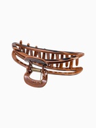 Крабик для волос «Джуна», дуга, 8.5 см, коричневый (комплект 12 шт) - фото 53709782