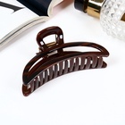 Крабик для волос «Джуна», дуга, 8.5 см, коричневый (комплект 12 шт) - фото 53709783