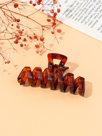 Крабик для волос «Джуна», зигзаг, 9.5 см, МИКС