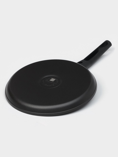 Сковорода блинная «Традиция», d=22 см, съёмная ручка, антипригарное покрытие, цвет чёрный