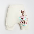 Трусы-шорты для девочки, цвет молочный, рост 68см - фото 10602346