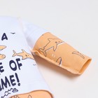 Комбинезон детский, цвет оранжевый/акулы, рост 80см - фото 27141794