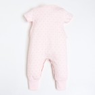 Комбинезон детский, цвет розовый, рост 80см - фото 49436850