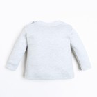 Лонгслив детский, цвет серый, рост 56см - фото 22322920