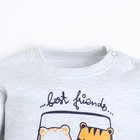 Лонгслив детский, цвет серый, рост 62см - фото 22322922