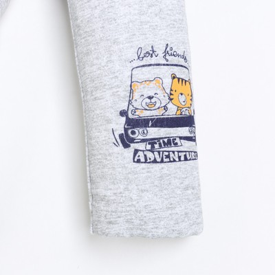 Штанишки детские, цвет серый, рост 68 см