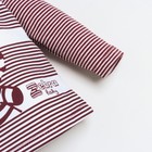 Лонгслив детский, цвет бордовый, рост 68см - фото 24200585