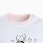 Лонгслив детский, цвет белый, рост 62 см - фото 22323349