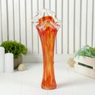 Ваза «Волна», h=28 см, стекло, красная - Фото 1