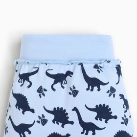 

Ползунки детские «Дино», цвет голубой, рост 68см