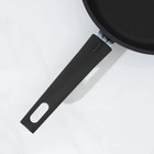Сковорода «Традиция», d=22 см, стеклянная крышка, съёмная ручка, антипригарное покрытие, цвет чёрный - Фото 4