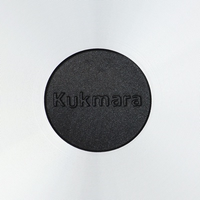 Сковорода KUKMARA «Традиция», d=22 см, стеклянная крышка, съёмная ручка, антипригарное покрытие, алюминий, чёрный