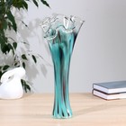 Ваза «Волна», h=40 см, стекло, зелёно-марганцевая - Фото 1