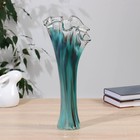 Ваза «Волна», h=40 см, стекло, зелёно-марганцевая - Фото 2