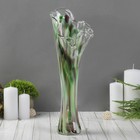 Ваза «Волна», h=40 см, стекло, зелёно-марганцевая - Фото 4