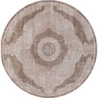 Ковёр круглый Karmen Hali Armina, размер 160x160 см, цвет brown/brown - Фото 2