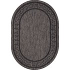 Ковёр овальный Merinos Vegas, размер 120x170 см, цвет d.gray-black - фото 297524711