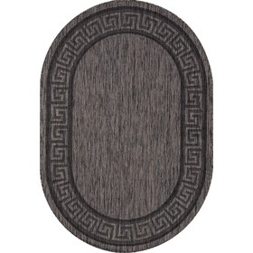 Ковёр овальный Merinos Vegas, размер 120x170 см, цвет d.gray-black