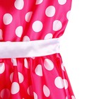 Карнавальный костюм «Стиляги 6», платье фуксия в белый горох, повязка, р. 34, рост 134 см - Фото 4