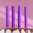 Свечи фонтаны в торт «Розовые искры», 4 шт., 12 см, горение 30 сек. - Фото 3