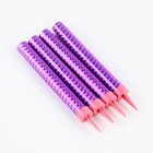 Свечи фонтаны в торт «Розовые искры», 4 шт., 12 см, горение 30 сек. - Фото 4