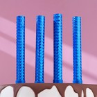 Свечи фонтаны в торт «Голубые искры», 4 шт., 12 см, горение 30 сек. - Фото 3