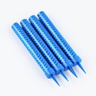 Свечи фонтаны в торт «Голубые искры», 4 шт., 12 см, горение 30 сек. - Фото 4