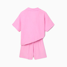 Пижама женская (рубашка, шорты) KAFTAN "Basic" р. 40-42 розовый - Фото 6