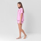 Пижама женская (рубашка, шорты) KAFTAN "Basic" р. 48-50, розовый - Фото 4